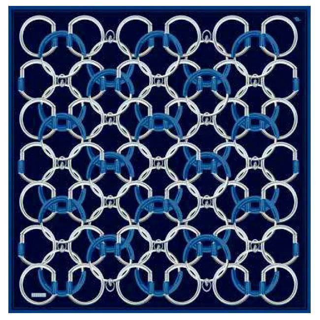 Armine Links Navy AR9203-55 90cm