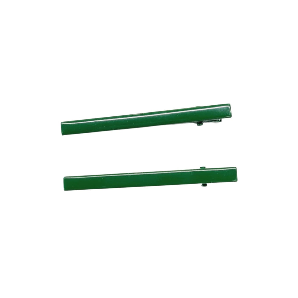 Classic Metal Alligator Clips Green
