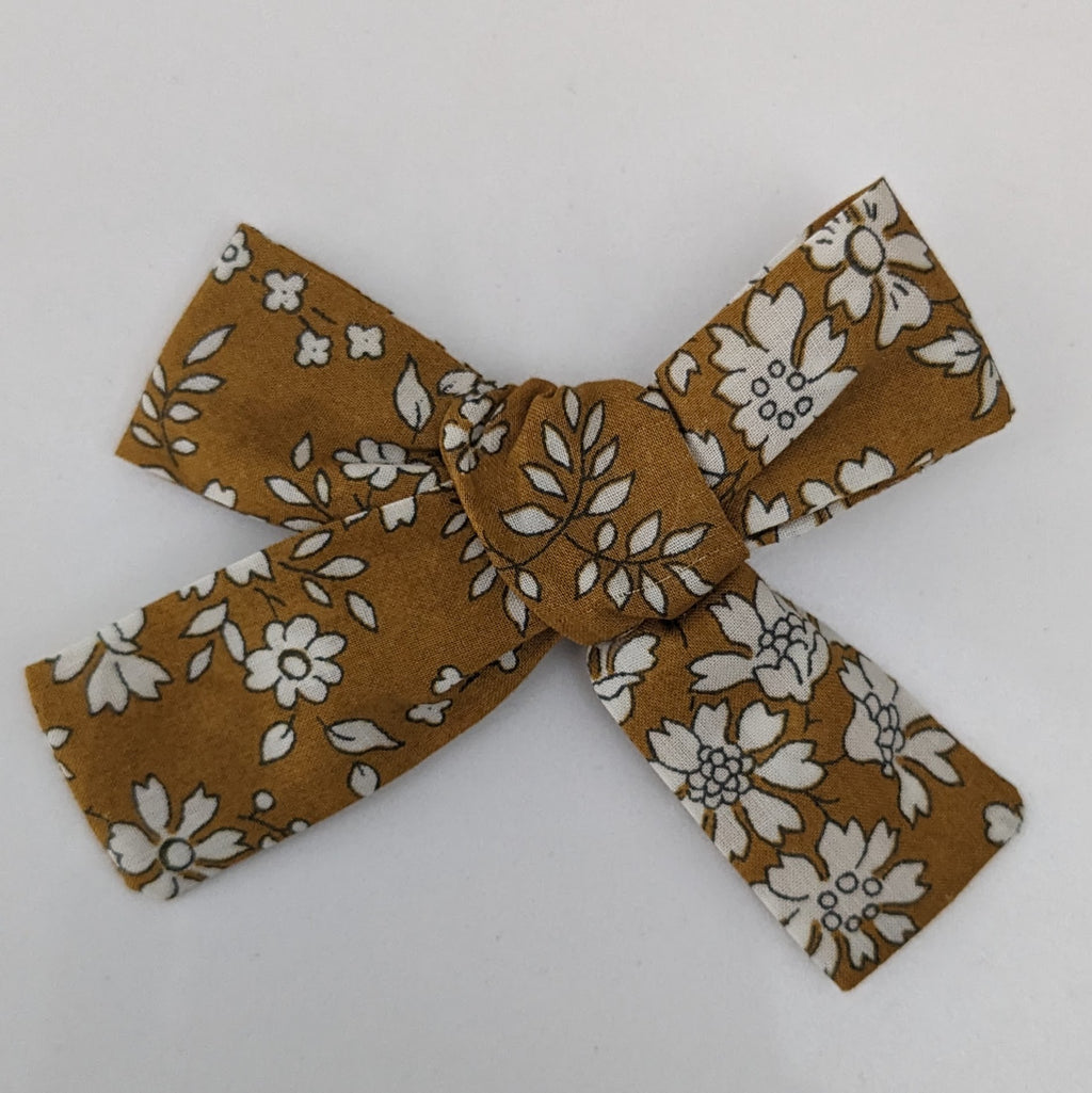 Bow Alligator Clip Capel Yellow