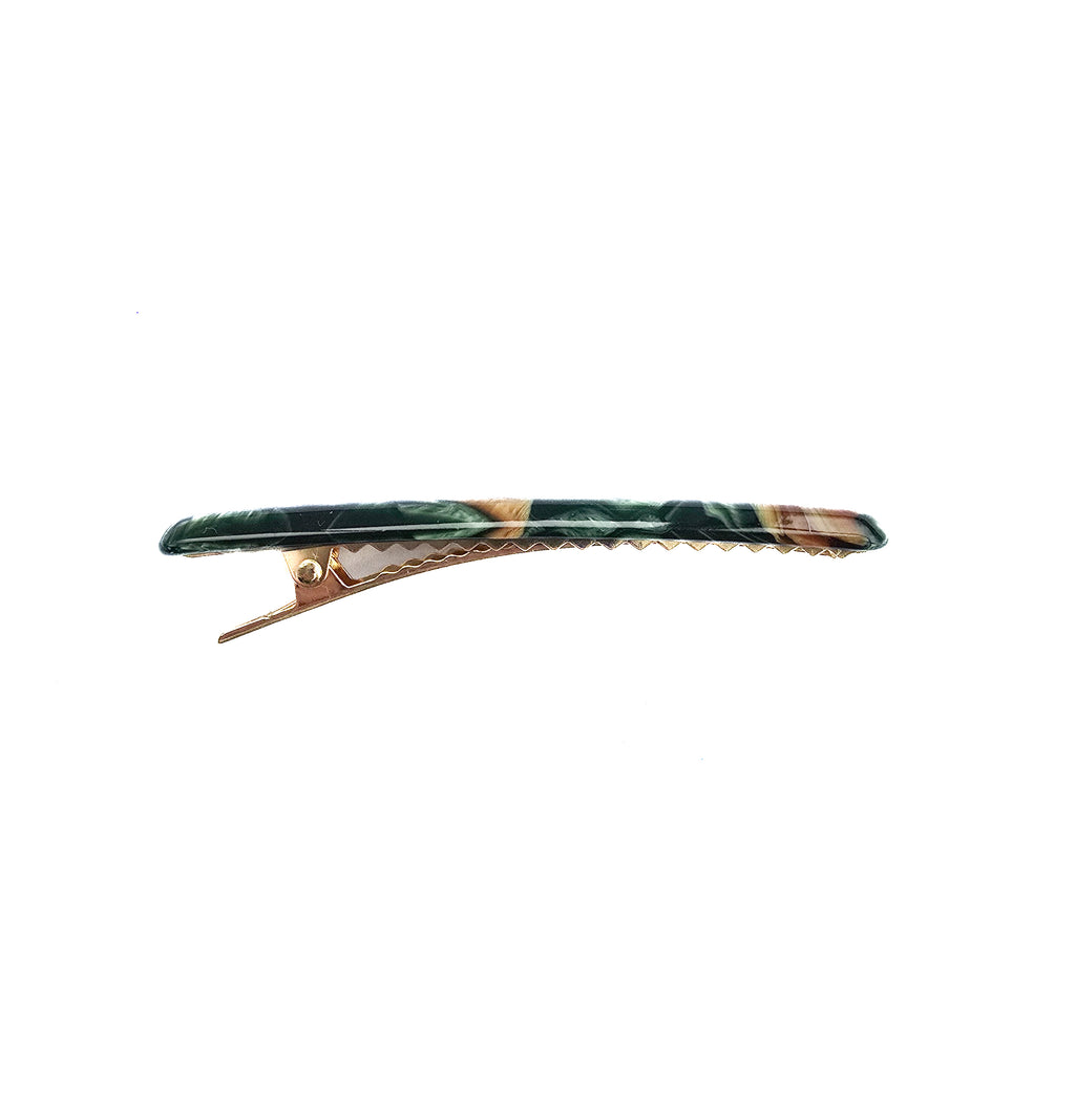Chester Alligator Clip Green/Brown