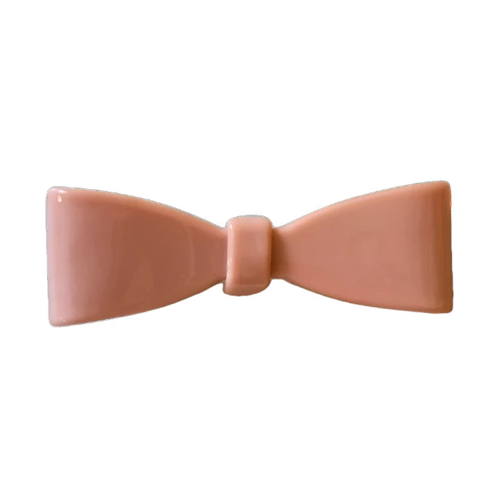 Porsha Bow Alligator Clip Pink