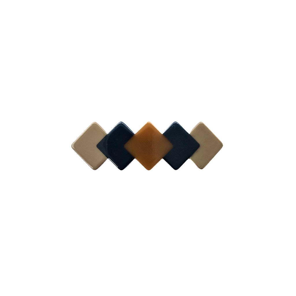 Edbrook Barrette Clip Grey, Rust, Beige