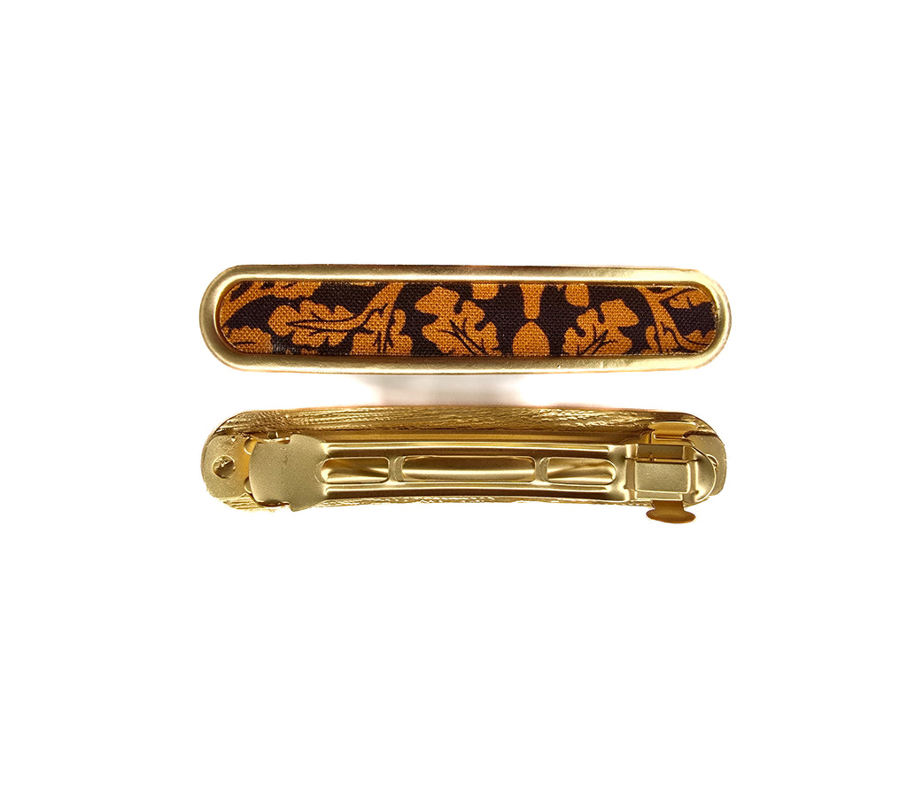 Vivente Finchley Barrette Clip Copper Leaf BC151