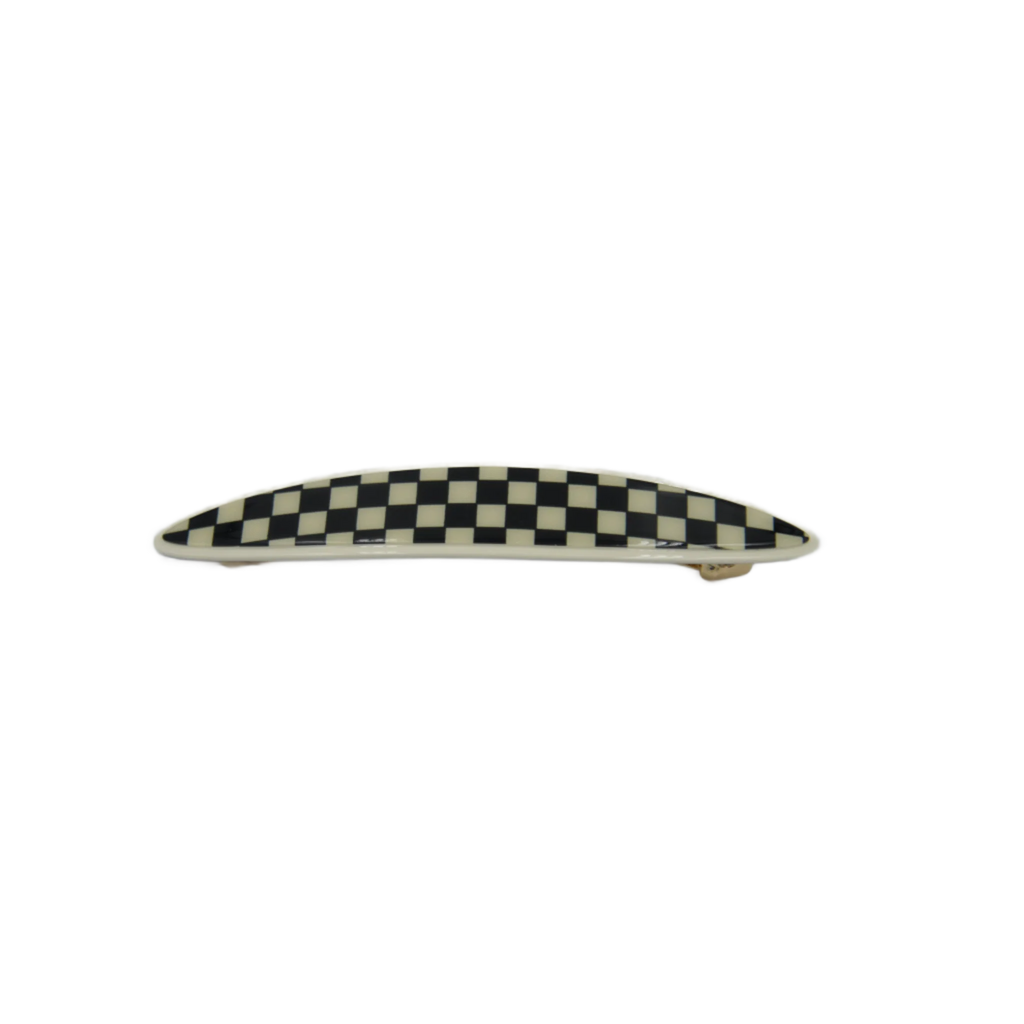Maya Barrette Black White Checker