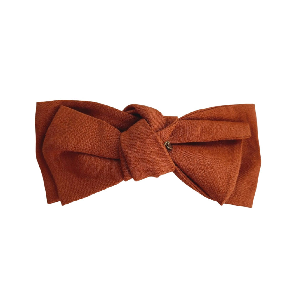 Heritage linen bow Rust