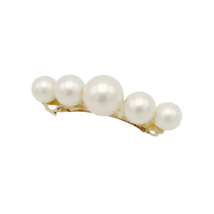 Large Pearl Barette Clip