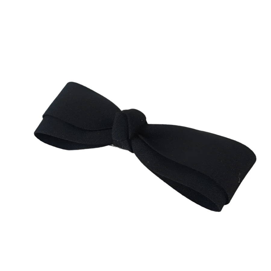 Solid Color Bow Black