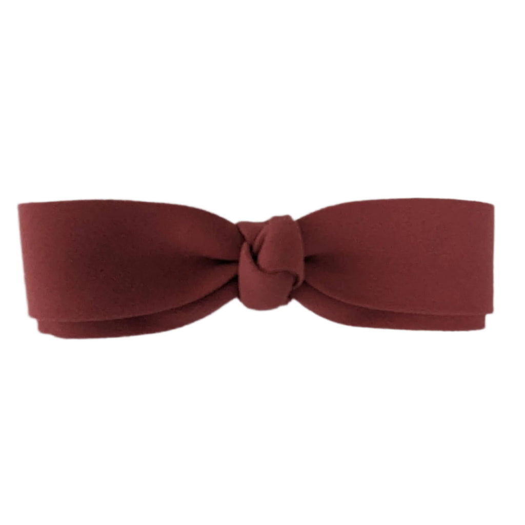 Solid Color Bow Dusky Pink