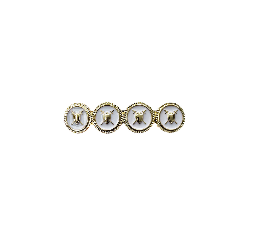 Bingley Barrette Clip White