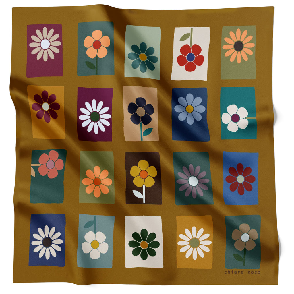 Chiara Coco Flower Power Tan CC283-1 70cm