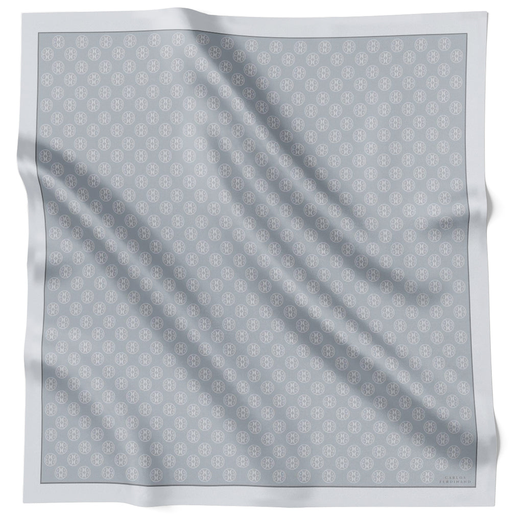 Fringed Monogram Grey