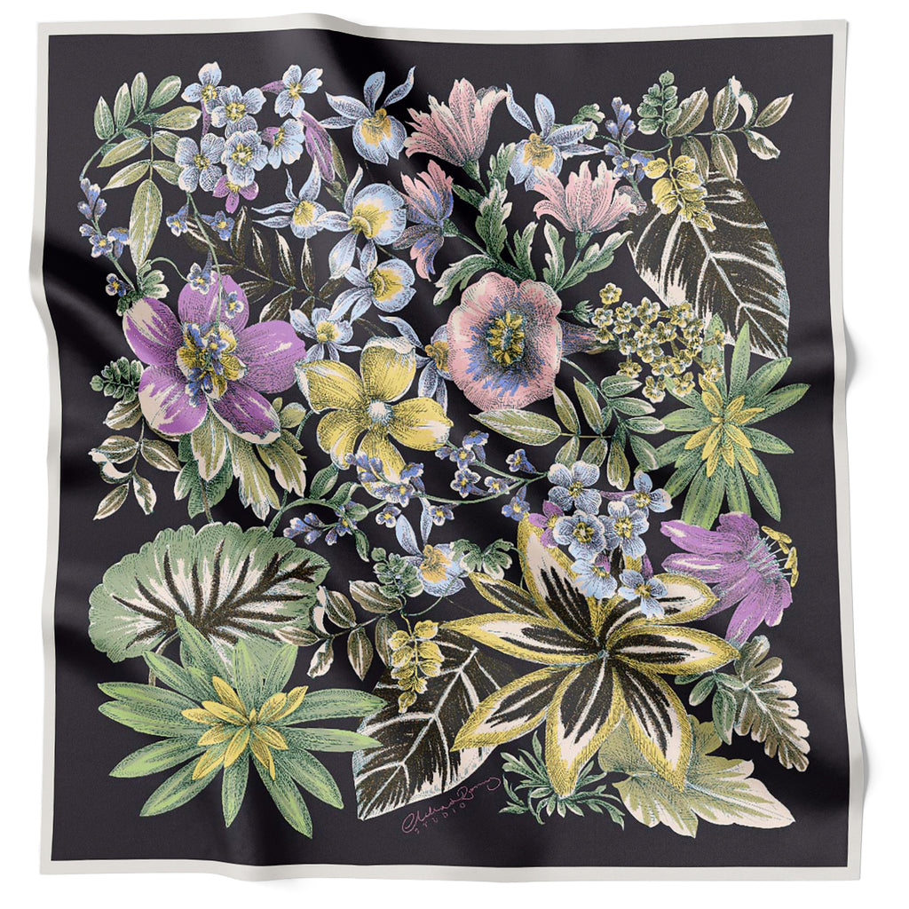 Clelia & Romy La Campagne Black and Navy Double Sided CM624-2 90cm