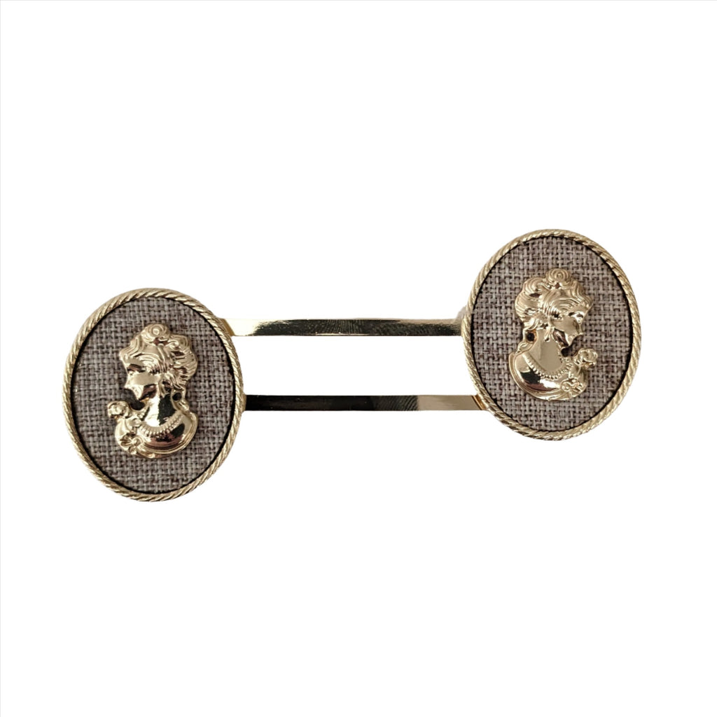 Linen Cameo Clips Tweed