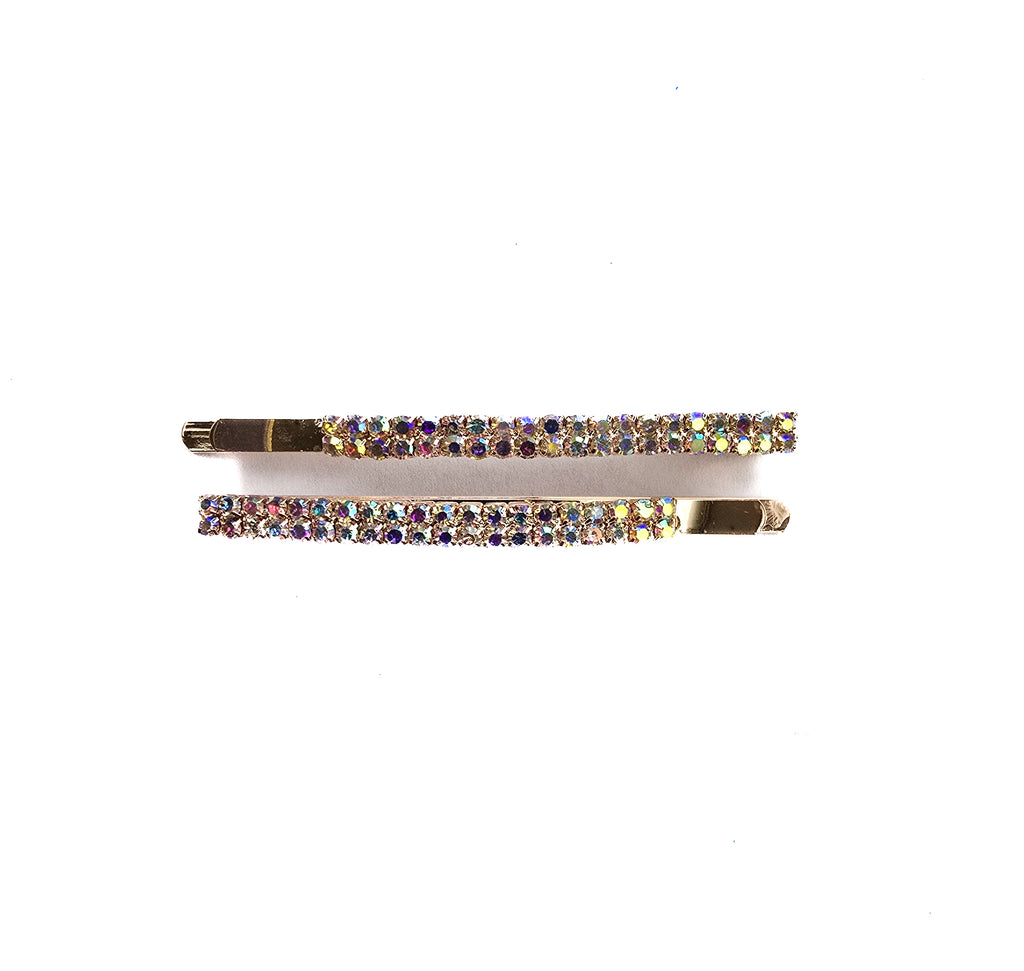 Carrington Clips White Multi Diamond