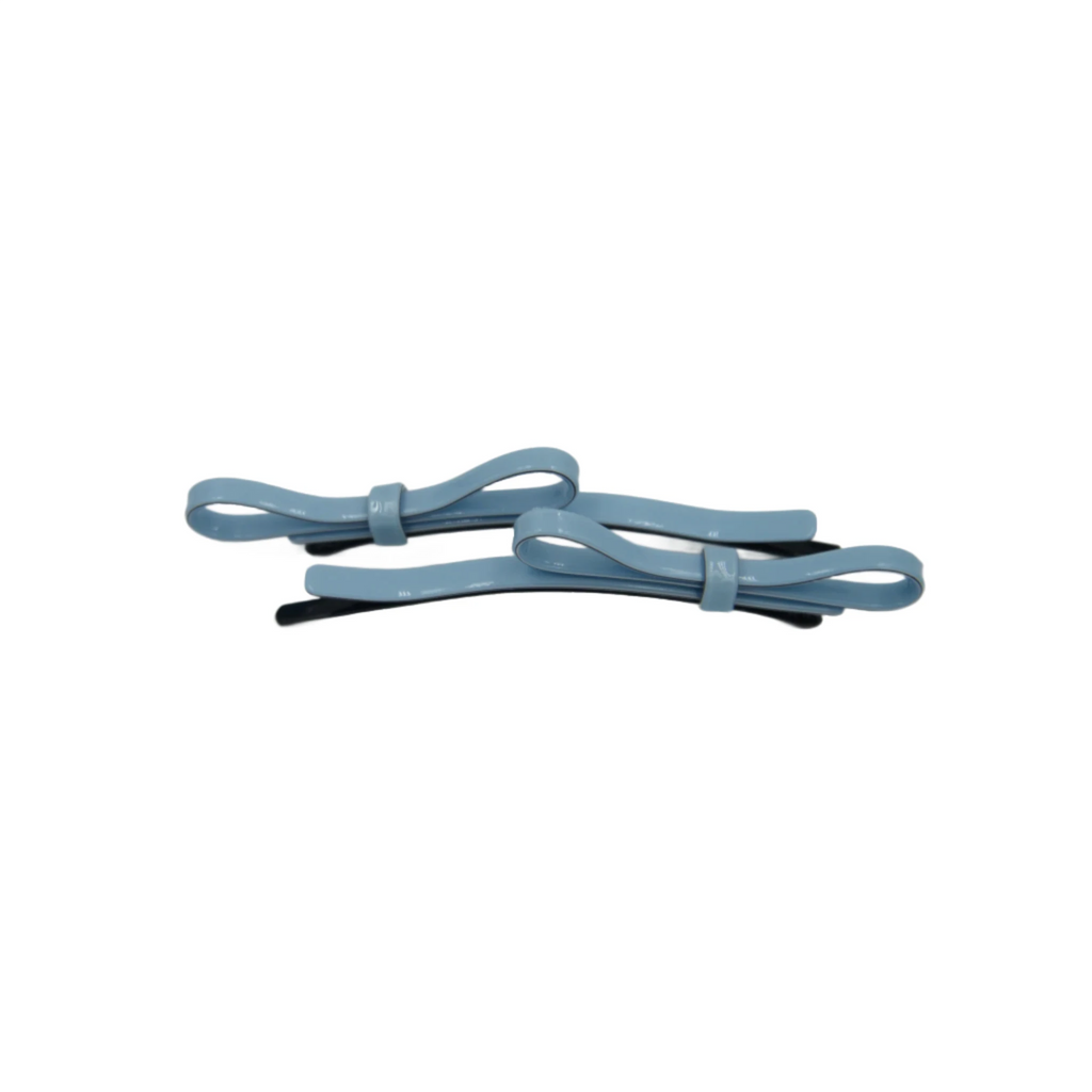 Taskia Bow Slides Blue