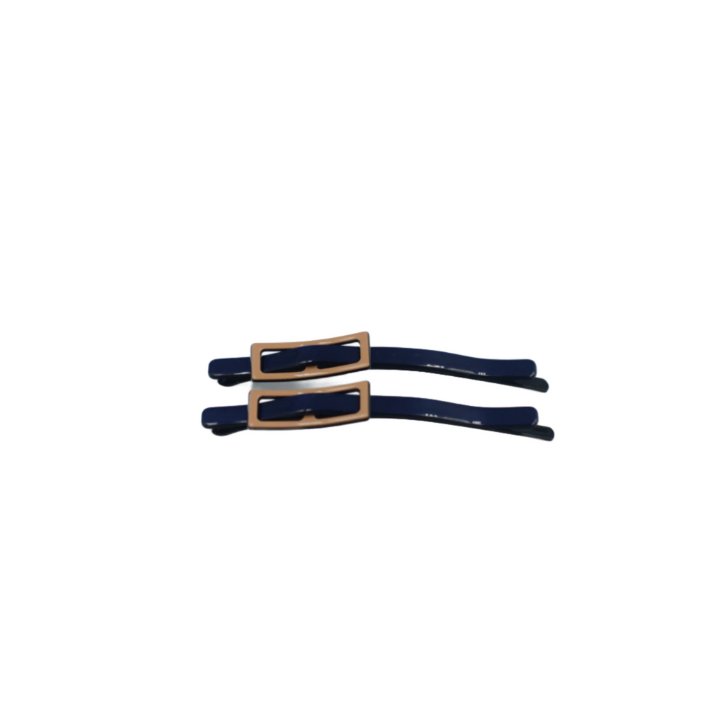 Nina Slides Navy Tan