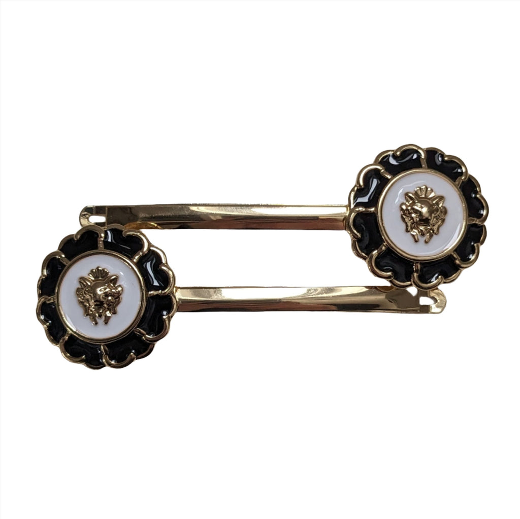 Frilled Lionhead Clips Black, White