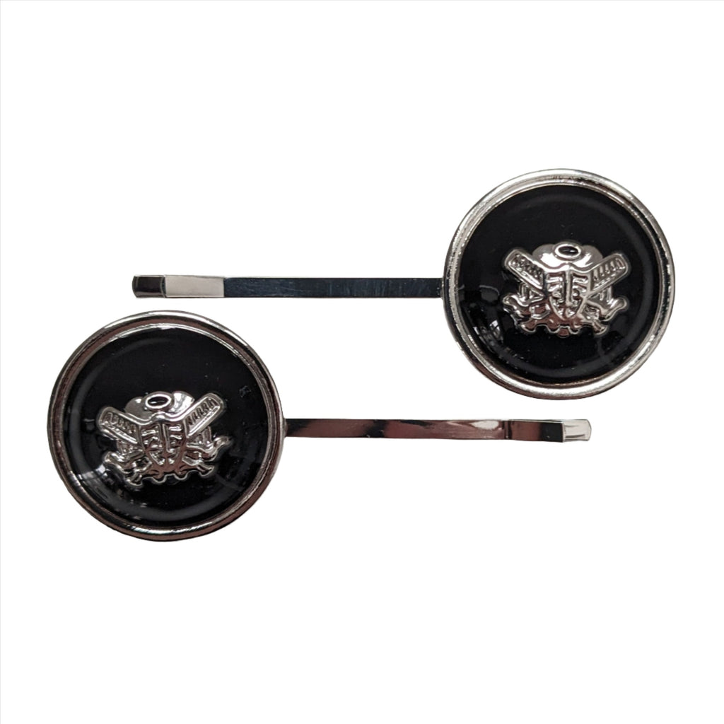Silver Shield Clips Black