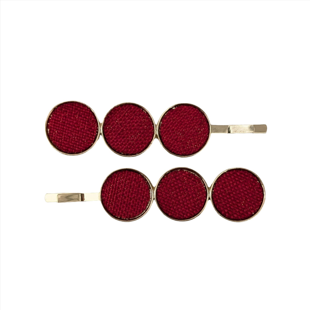 Triple Disc Clips Red