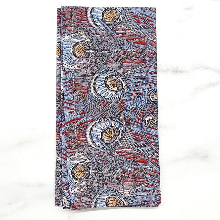 Hankie Ceaser Peacock Blue