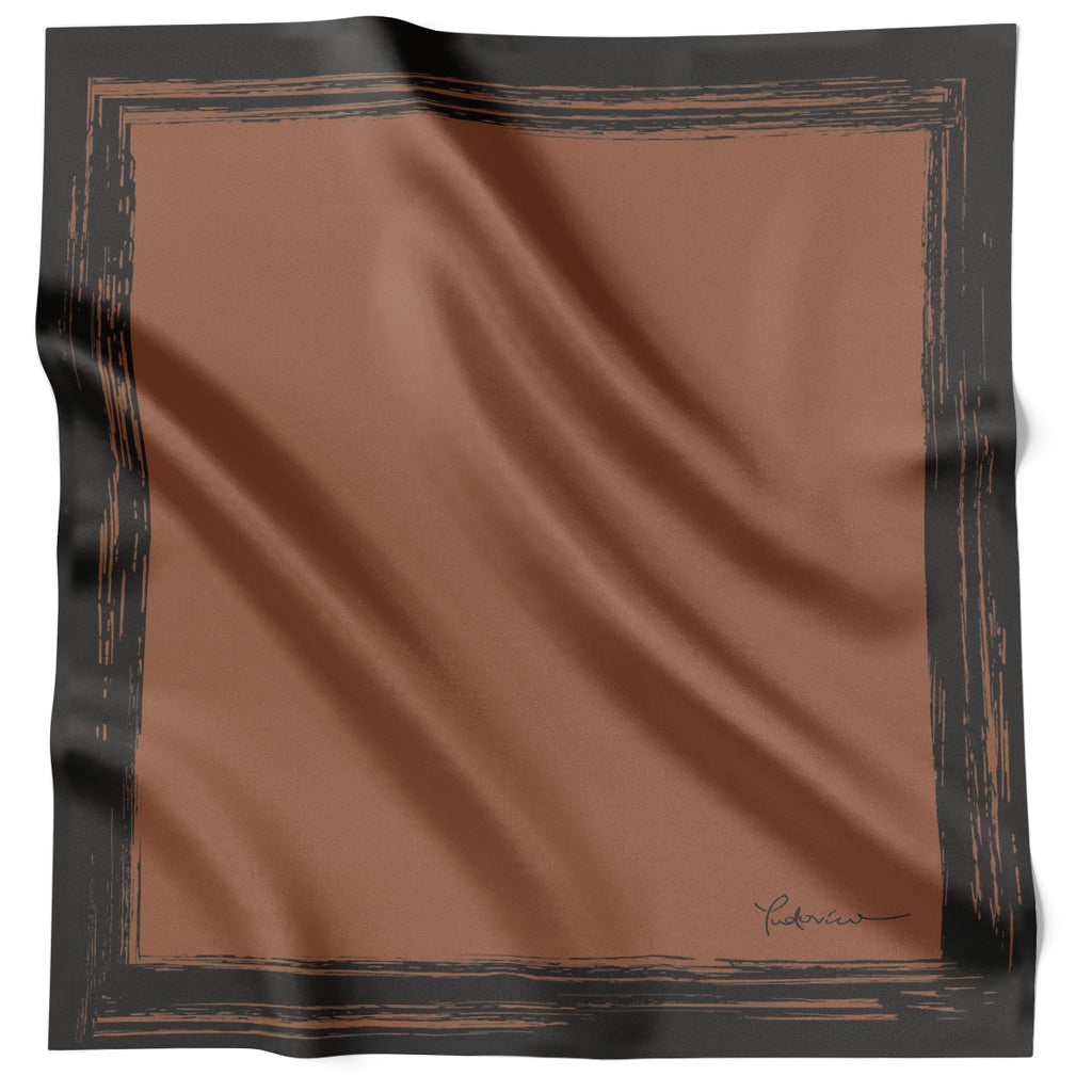 Ludivico Rossi Brushed Border Black LR141-4 90cm