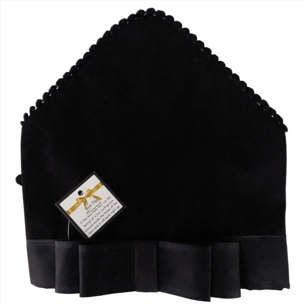 Scarf with Bow Black