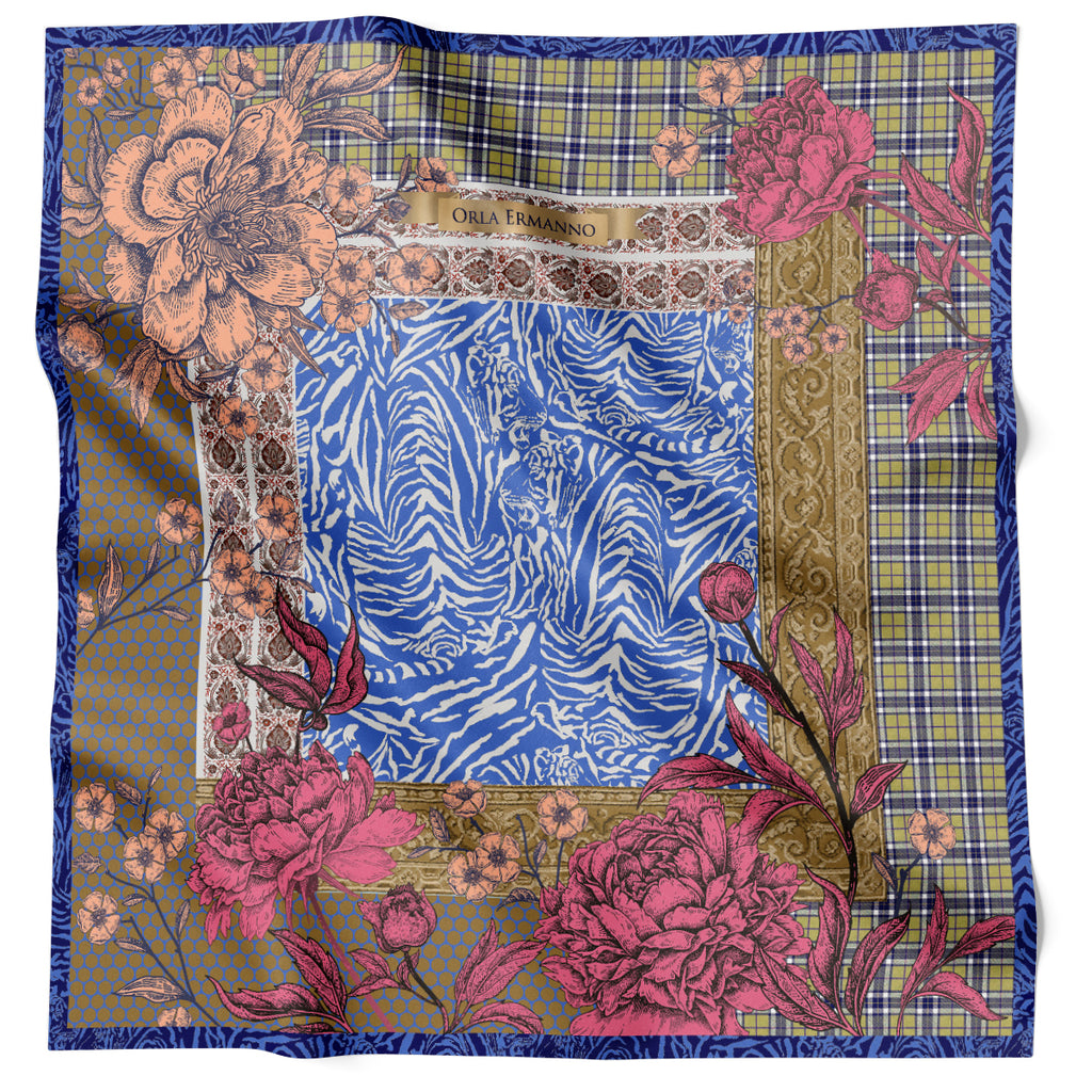 Patterns & Peonies Blue