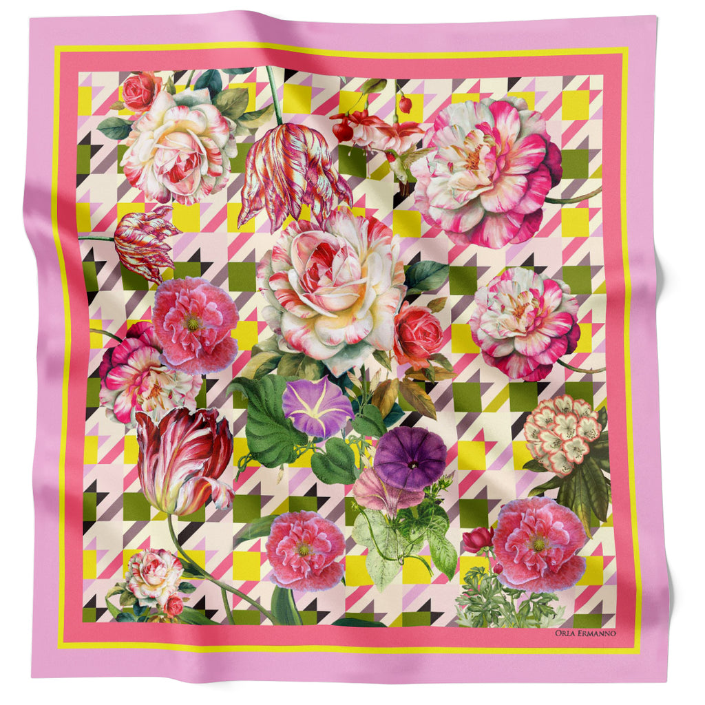 Springtime Houndstooth Pink