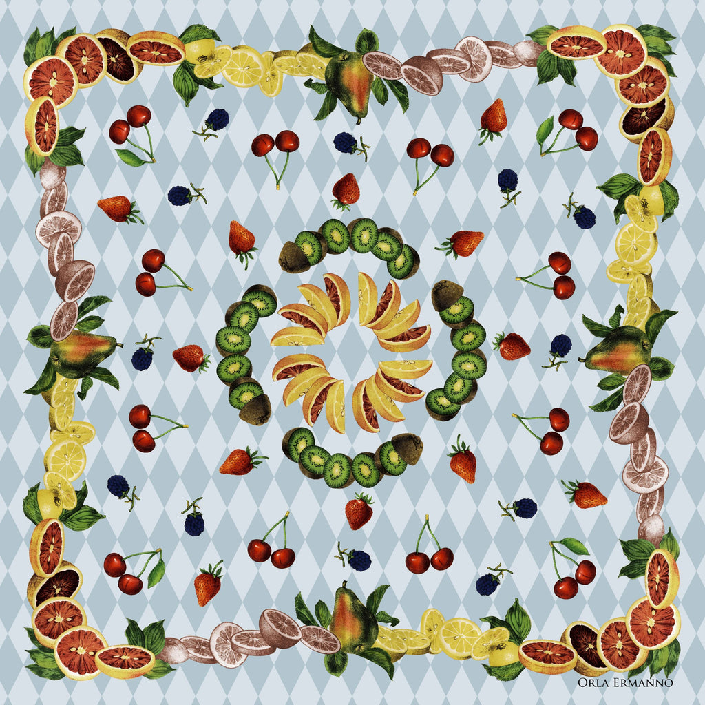 Harlequin Citrus Pale Blue