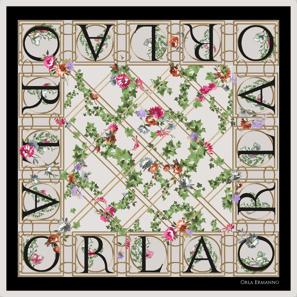 Ivy Letterblock Silver Gray