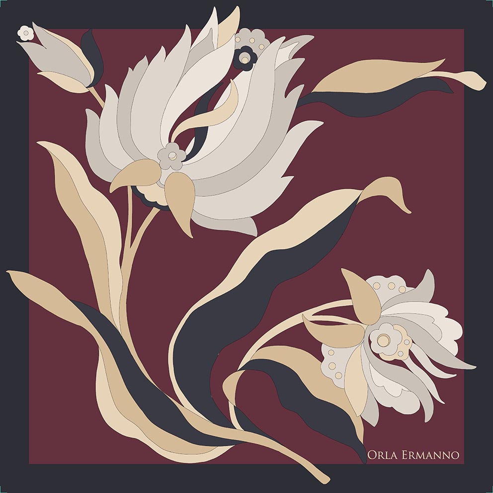 Geo Bloom Plum