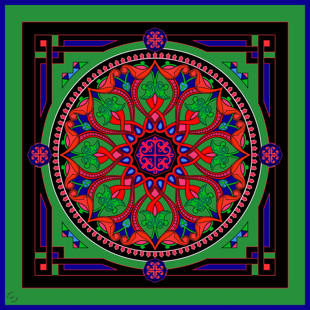 Flower Dial Emerald