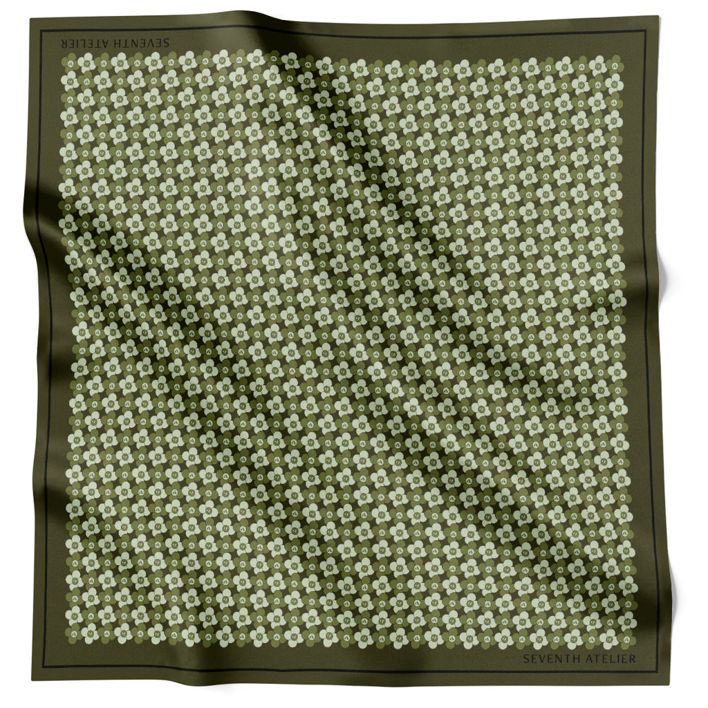 7th Atelier Sanremo Khaki and Mushroom Double Sided ST145-3 90cm