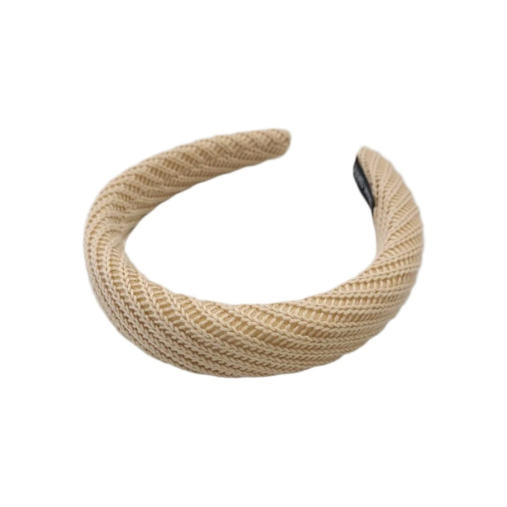 Sweater Knit Headband Beige