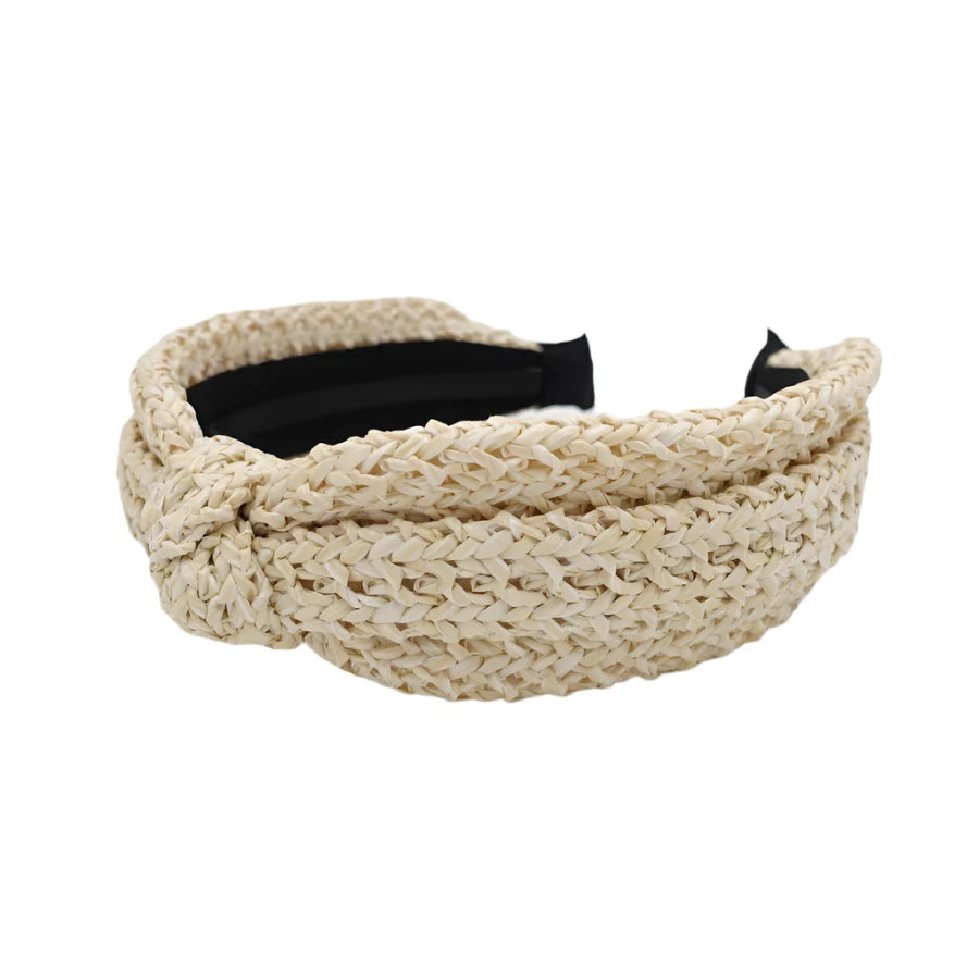 Woven Knot Headband Natural