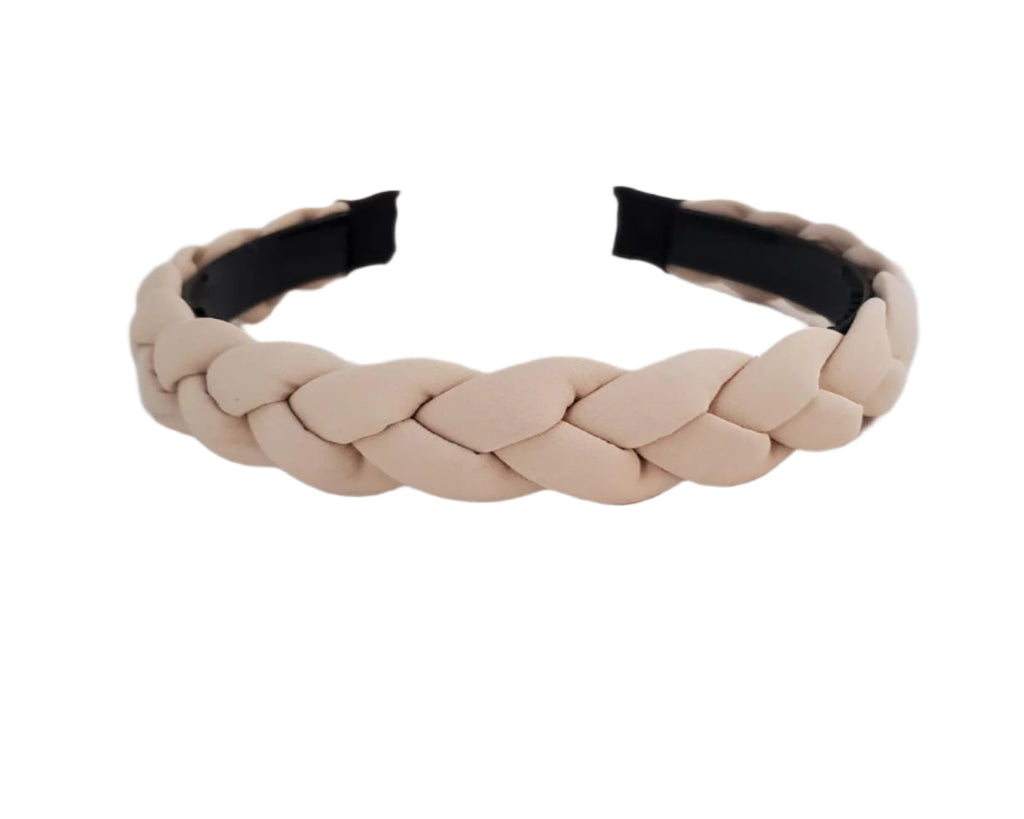 Braided Medium Headband Cream