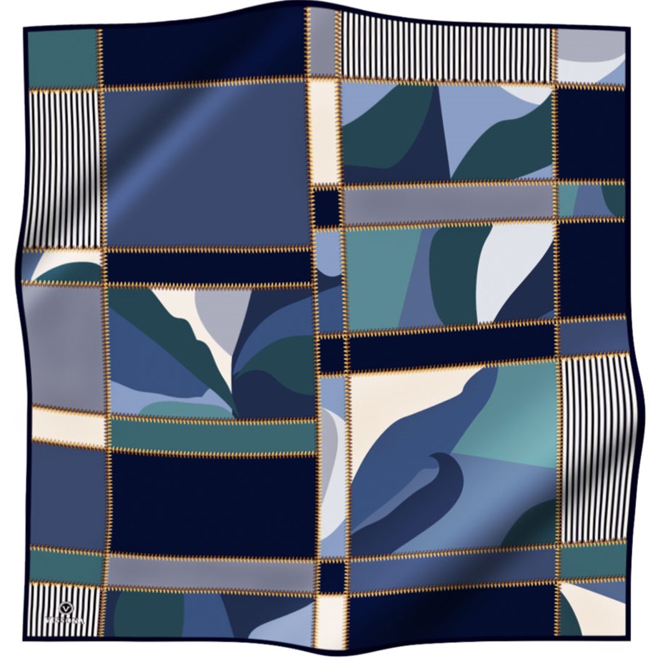 Vissona Zippertooth Colorblock Blue VS17428-1 90cm SECONDS