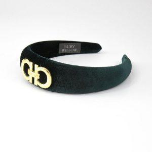 Valeska Buckle Headband Hunter Green