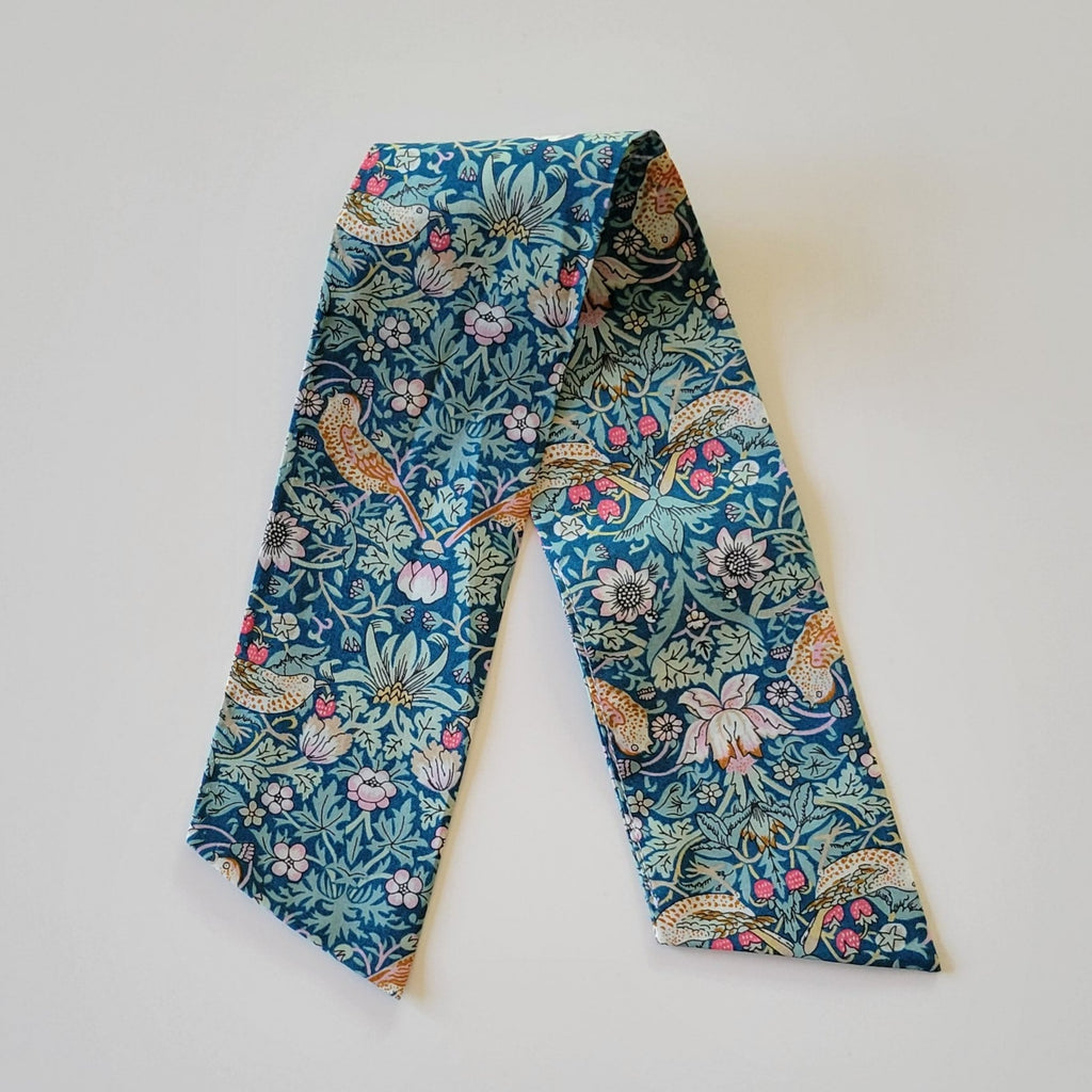Ribbon Ties Strawberry Thief Green