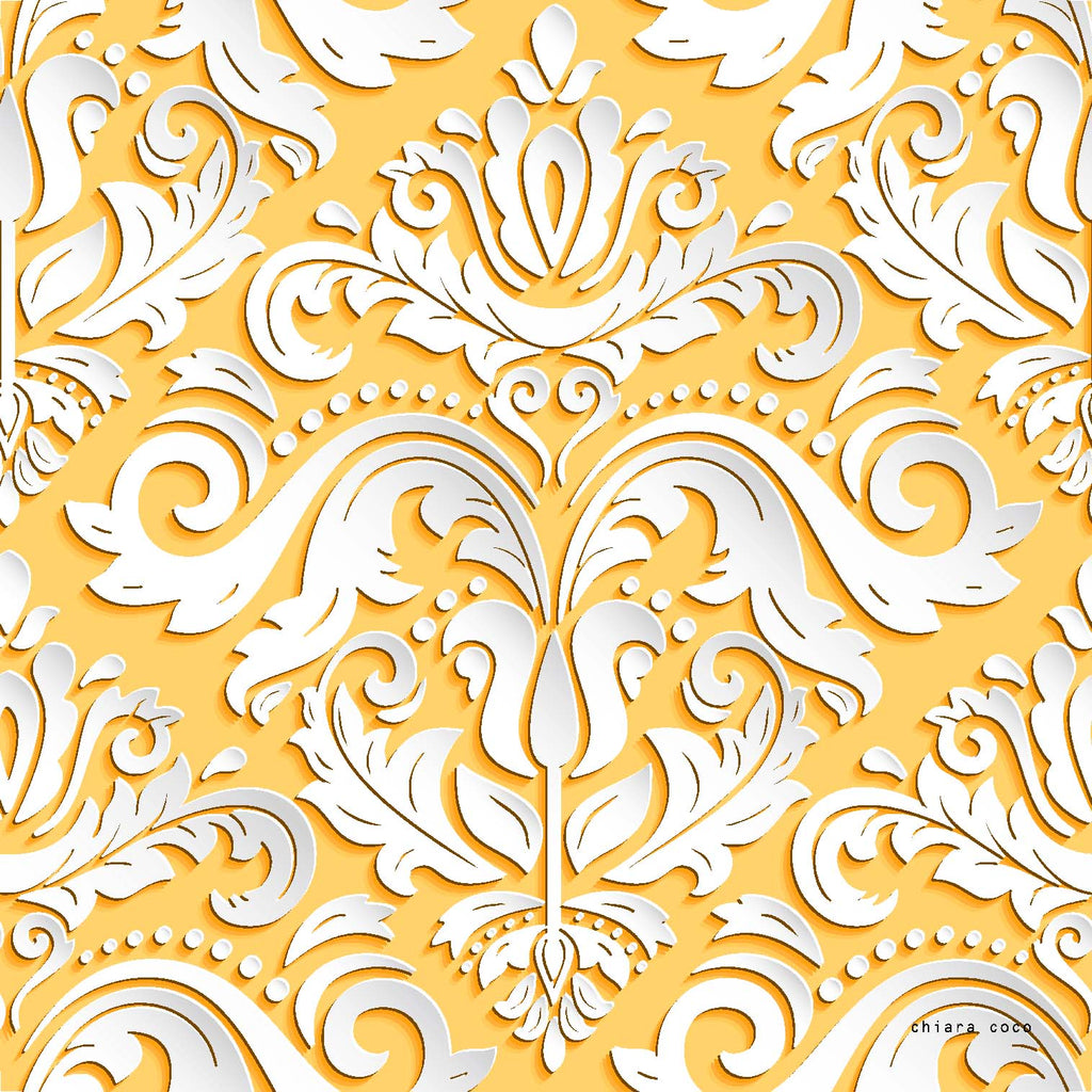 Chiara Coco scrolls yellow CC156-1 70cm