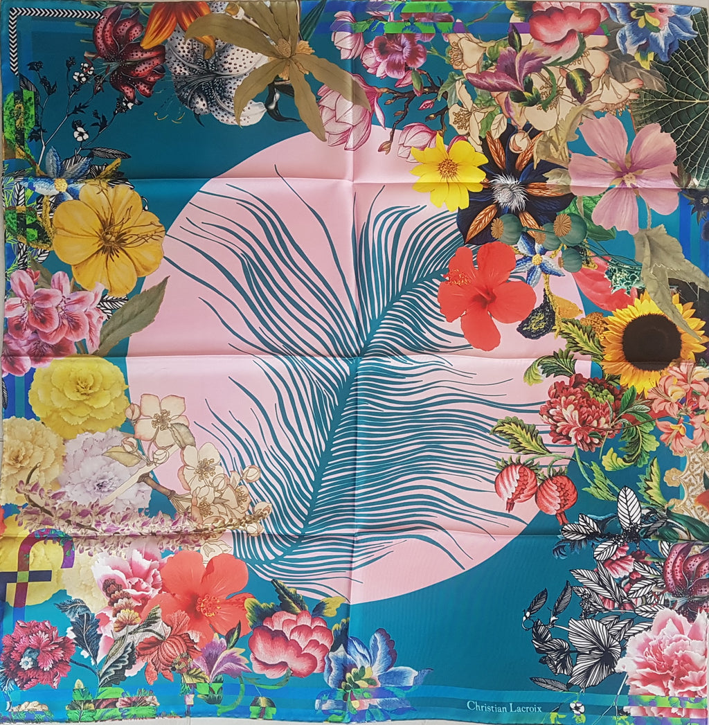 Christian Lacroix Plume de lune petrol CL228-4 90cm