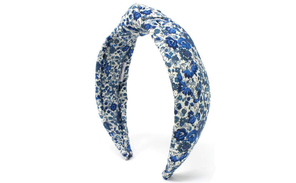 4cm Padded Knot Band Emma Blue