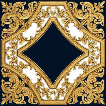 Baroque Gold & navy GT233-4 70cm
