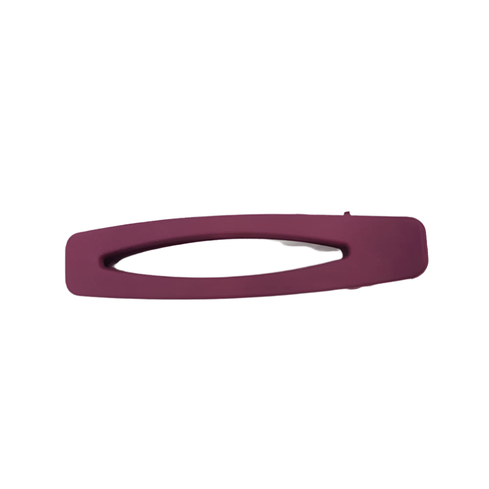 Matte finish Alligator Clips Hollow Burgundy HC250