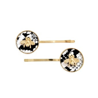 Busy Bee Hair Clips Reptile