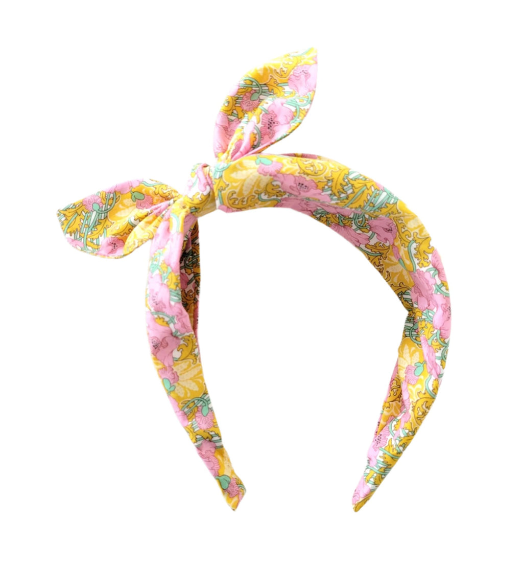 2.5cm Bow Band Clementina Pink