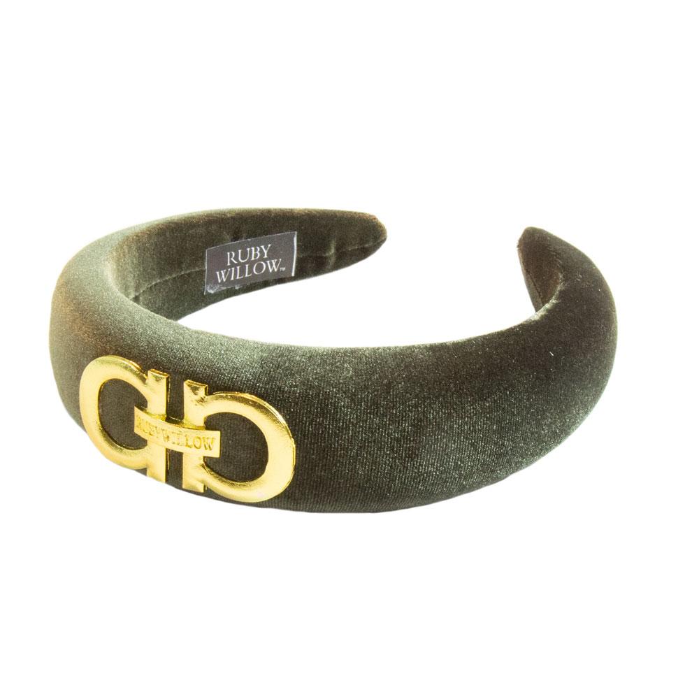 Valeska Buckle Headband Olive