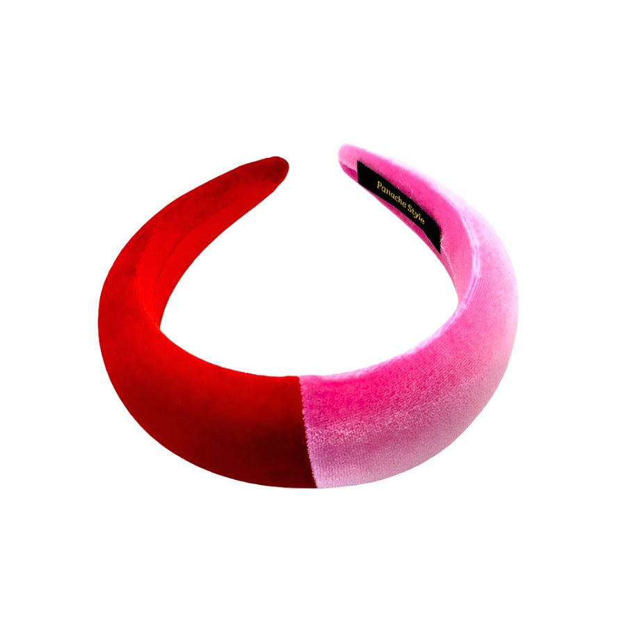 Panache Padded Split Headband Red/Pink SS615