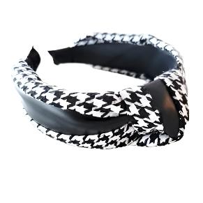 Large Houndstooth Knot Headband