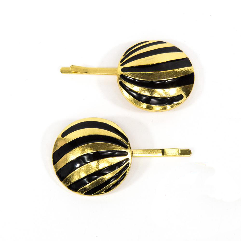 Zaria Clips Black/Gold